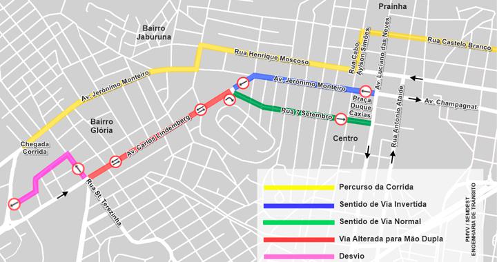 Fique atento: interdições de vias para “Dez Milhas Garoto”