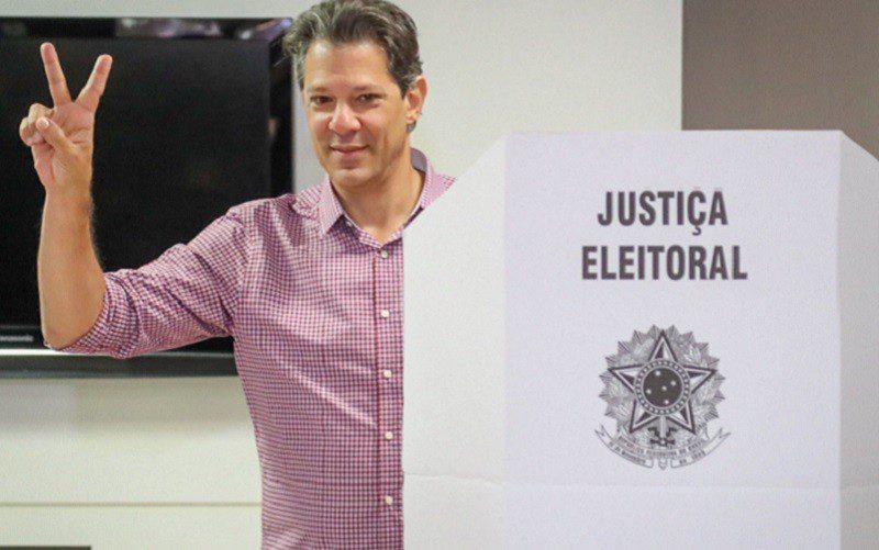 Bolsonaro e Haddad decidirão eleições para presidente no segundo turno