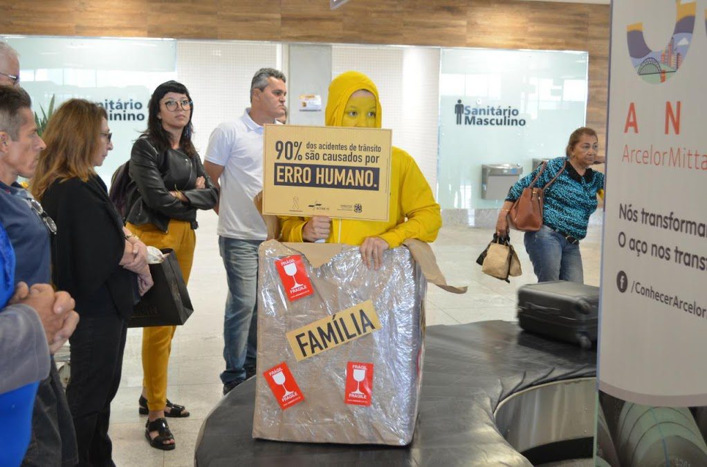 Agência cria ações para o Maio Amarelo no Aeroporto de Vitória