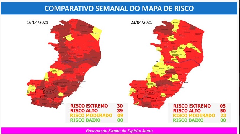 Grande Vitória sai do risco extremo e comércio abrirá de segunda a sábado Grande Vitória sai do risco extremo e comércio abrirá de segunda a sábado