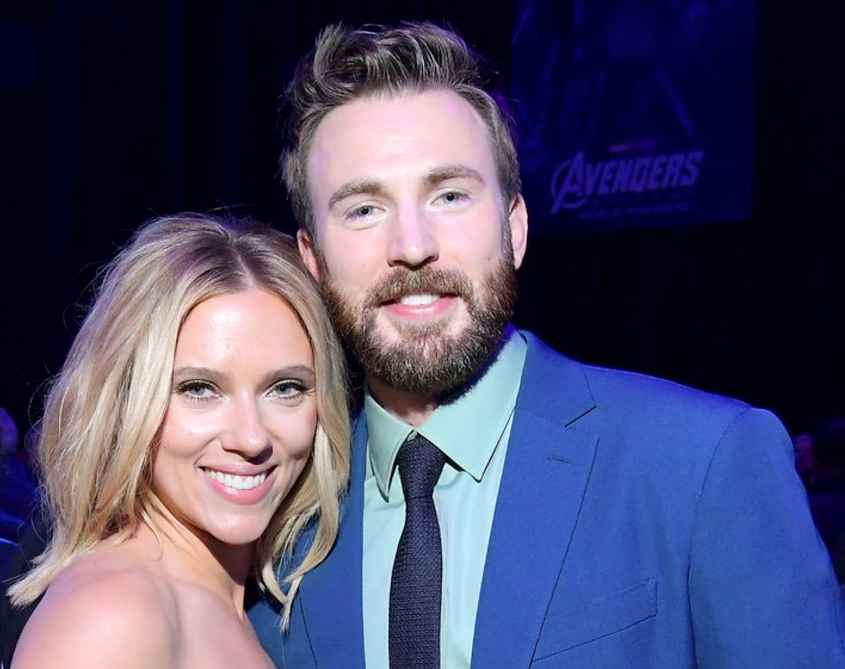 Scarlett Johansson e Chris Evans na Première de Vingadores: Ultimato