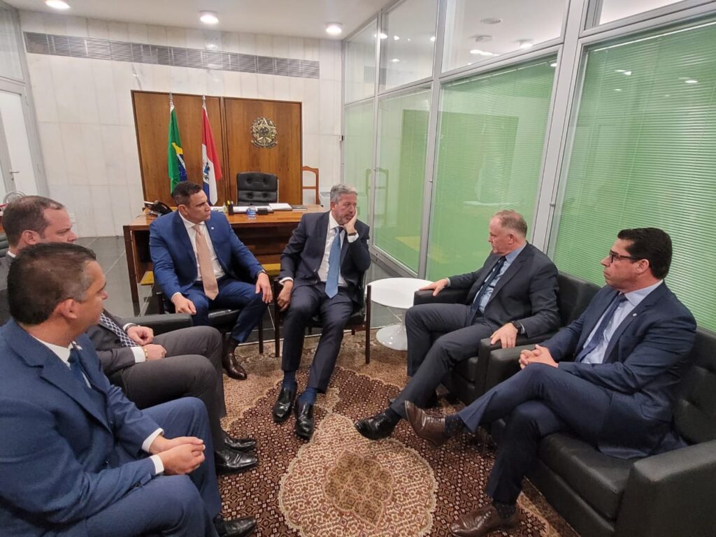 governador se encontrou com a bancada federal capixaba e com o presidente da Câmara dos Deputados, Arthur Lira