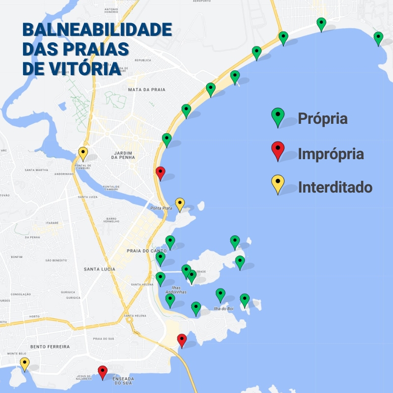 Veja as praias que têm bandeiras verdes para banho