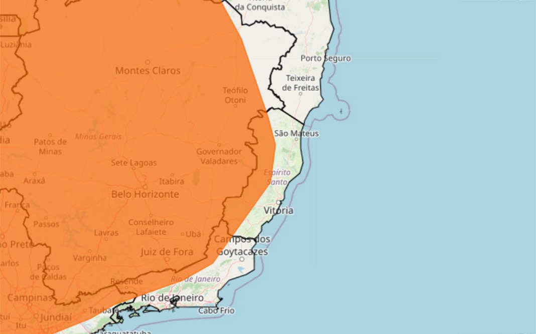 Previsão que começa na próxima quinta-feira (14/12) e persiste até o próximo domingo (17/12)