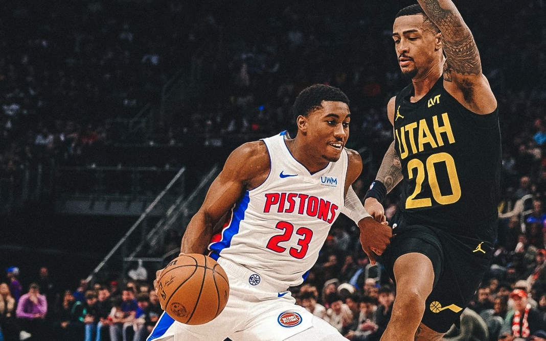 Detroit Pistons perde do Utah Jazz e soma a 25ª derrota consecutiva na temporada da NBA - Foto: Reprodução Twitter Detroit Pistons / @DetroitPistons