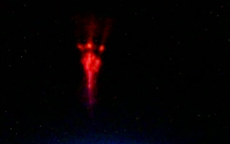 Sprite vermelho? Astronauta captura raro fenômeno visto da Terra - Foto: Reprodução Twitter Andreas Mogensen / @Astro_Andreas