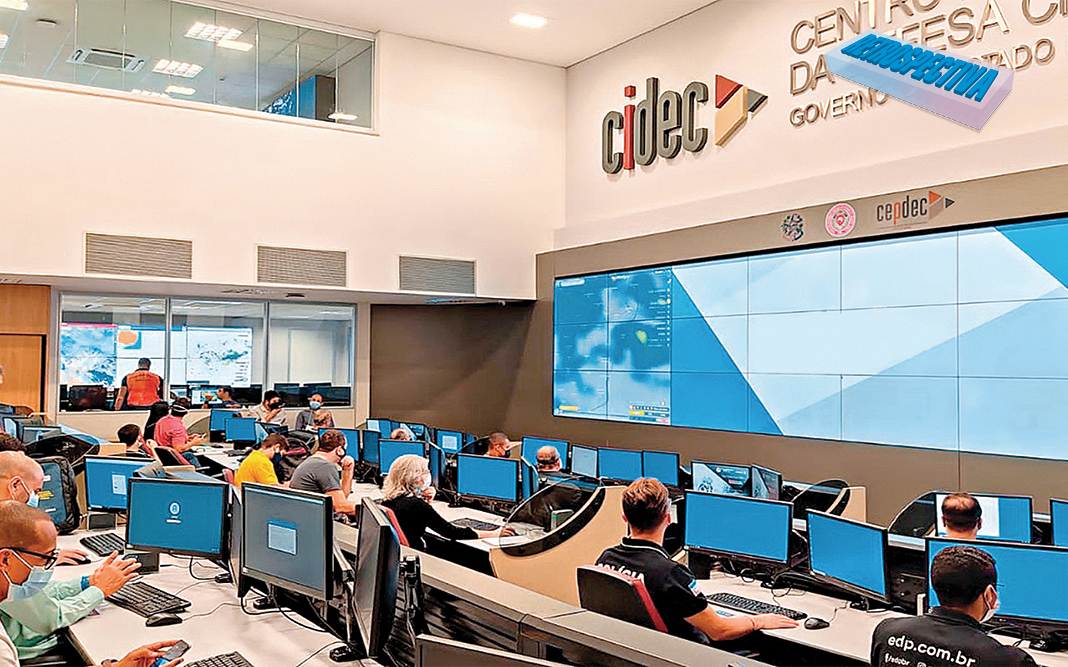 O Centro de Inteligência da Defesa Civil Estadual (Cidec) recebeu investimentos e é o responsável por monitorar condições climáticas e meteorológicas, com o objetivo de manter a segurança da população. Foto: Sesp