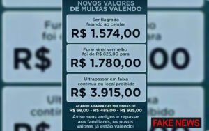 Peça vem sendo compartilhada em grupos de capixabas no WhatsApp com valores diferentes