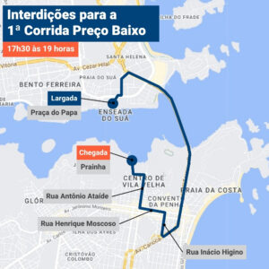 Tráfego de veículos e o Sistema Transcol funcionarão normalmente.