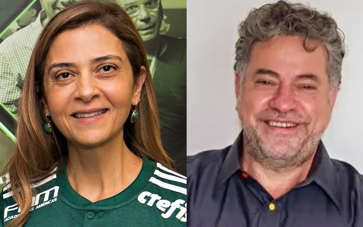 Leila e Casares discutem crise entre Palmeiras e São Paulo na sede da FPF - Foto: Reprodução