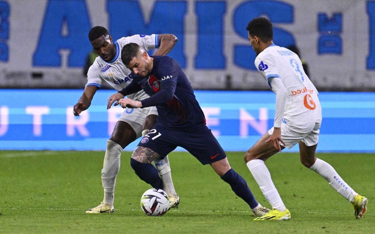 Beraldo é expulso, Mbappé passa em branco, mas PSG vence clássico no Francês - Foto: Reprodução Twitter Lucas Hernández - @LucasHernandez