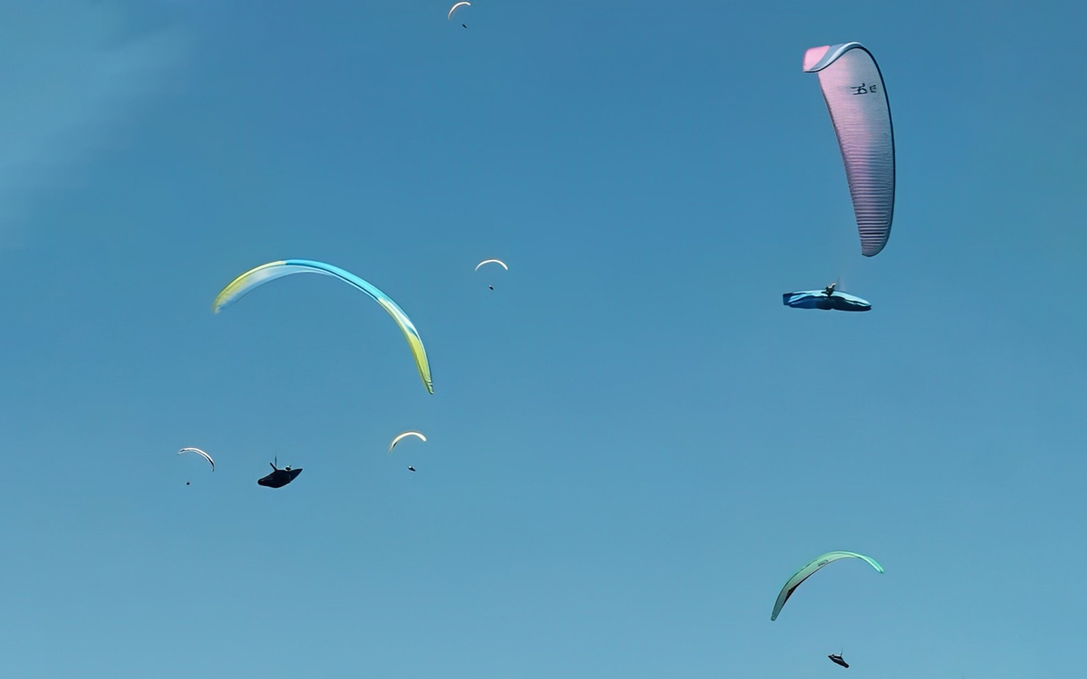 Castelo sedia etapa do Campeonato Brasileiro de Parapente - Foto: Saulo Braga - Reprodução Sesport