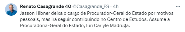 Iuri Carlyle assume Procuradoria-Geral do Espírito Santo