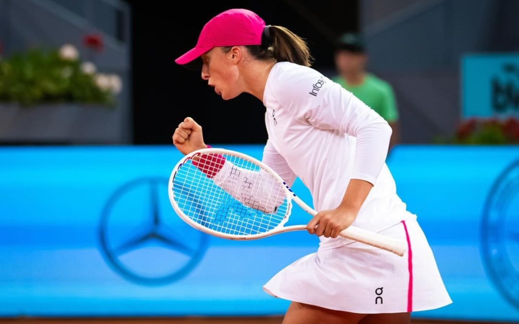 Iga Swiatek avança em Roma e encara algoz de Bia Haddad nas quartas; Gauff busca virada - Foto: Reprodução Instagram / @iga.swiatek