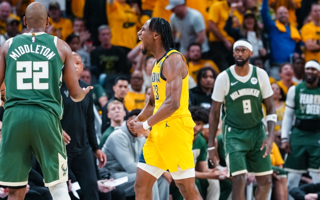 Pacers eliminam Bucks e avançam nos playoffs da NBA; Knicks despacham 76ers - Foto: Reprodução Twitter Indiana Pacers - @Pacers