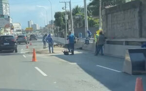 Internautas relataram nas redes sociais que gastaram até uma hora para atravessar a ponte