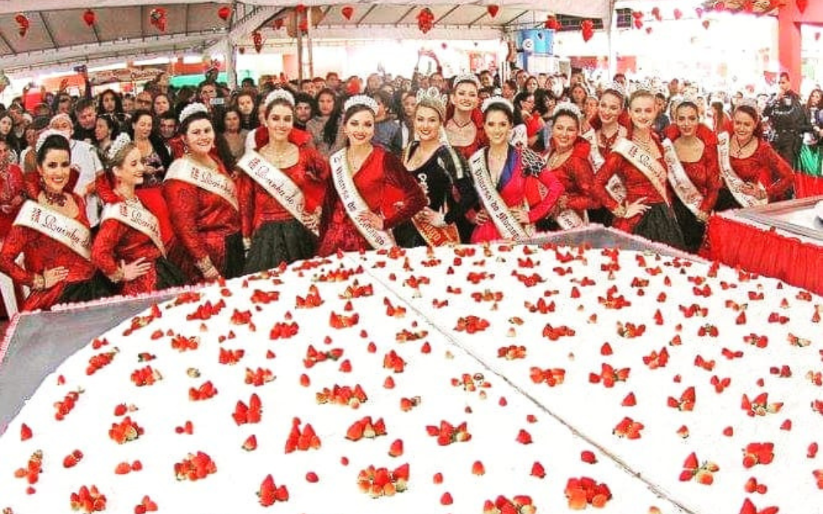 Festa do Morango: mais de meia tonelada de morango será usada nas tortas