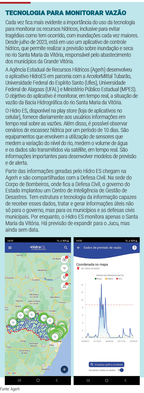 Rios Jucu e Santa Maria precisam de cuidados para garantir abastecimento Rios Jucu e Santa Maria precisam de cuidados para garantir abastecimento