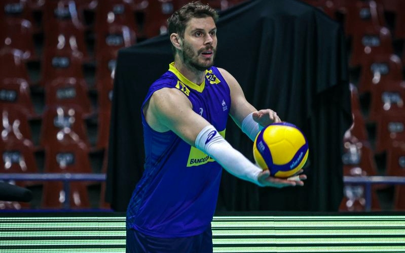 Bruninho ainda se recupera de lesão e desfalca Brasil no início da 3ª semana da Liga das Nações - Foto: Wander Roberto/Inovafoto/CBV