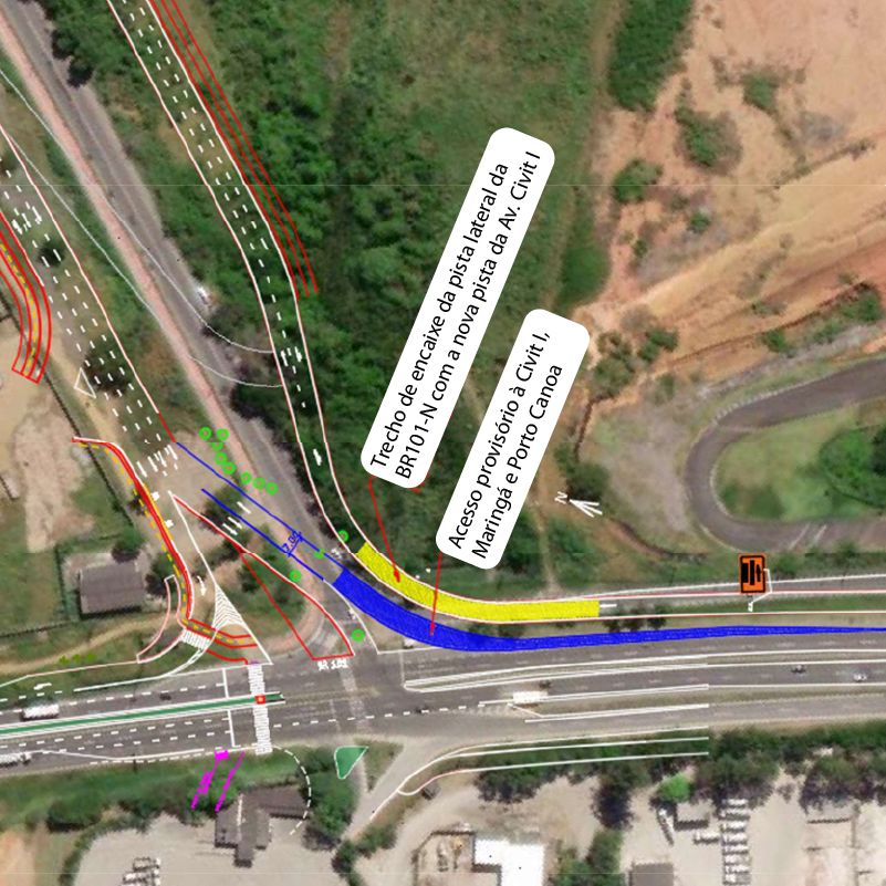 Trecho da BR-101 Norte, na Serra, será interditado; confira quando e onde