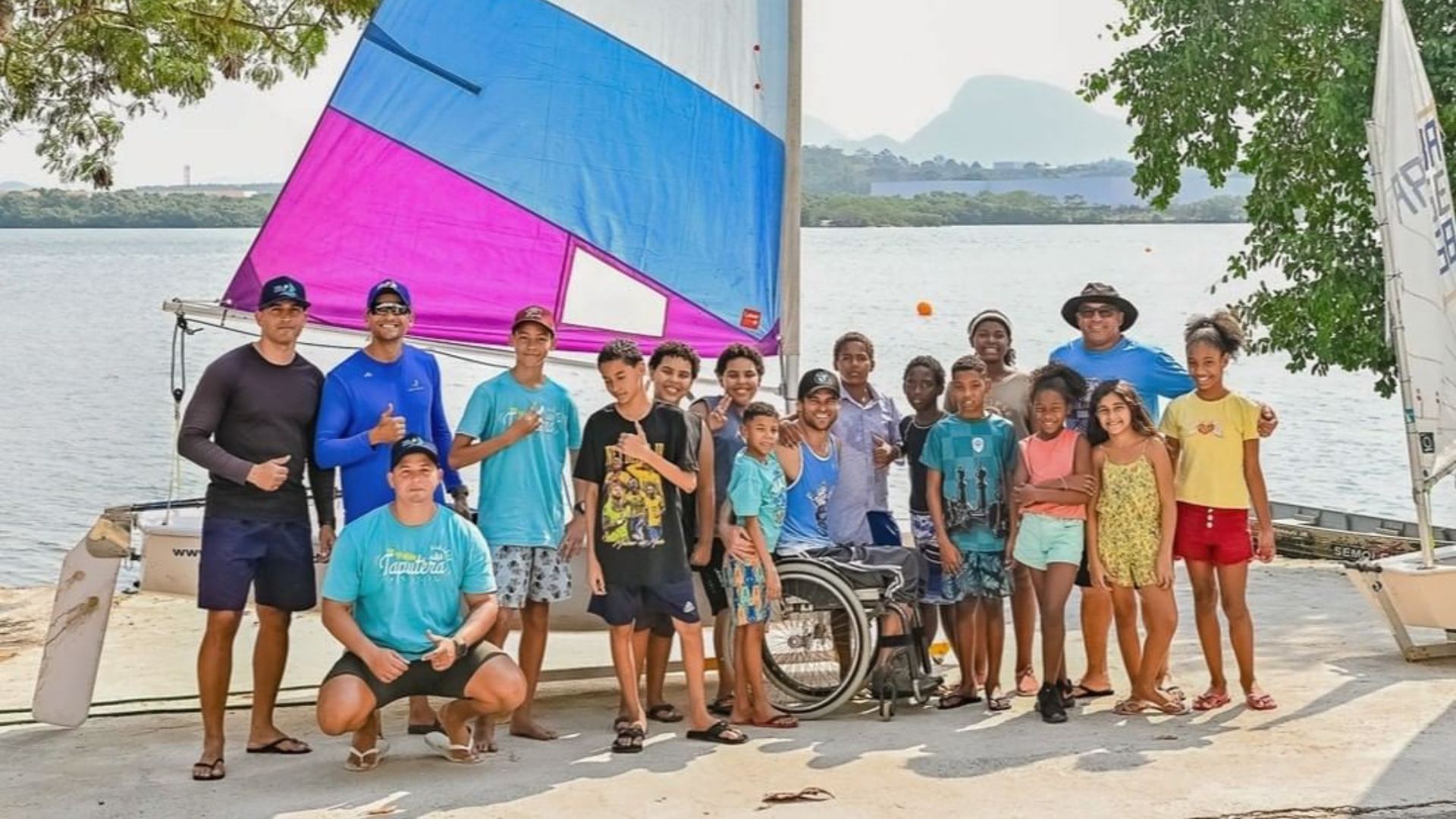 Projeto Vela para Todos, do Iate Clube do ES. Foto: Instagram/@iateclube_es