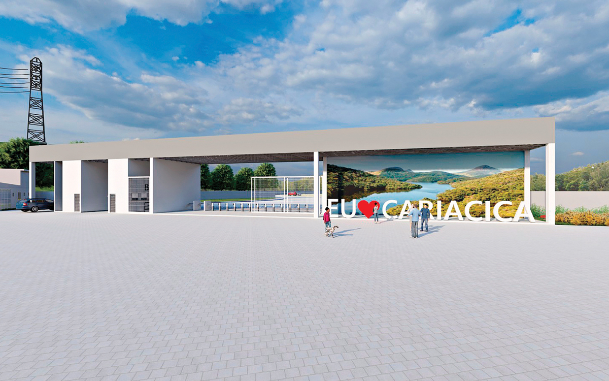 Projeto de como será a entrada do Parque de Exposições de Cariacica - Foto: Claudio Postay/PM Cariacica