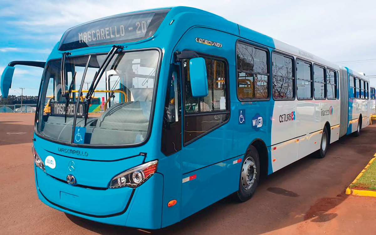 Ônibus do sistema Transcol na Grande Vitória, onde a tarifa do transporte coletivo passou para R$ 5,10 e reforça o debate sobre o impacto do custo da mobilidade no orçamento das famílias. Foto: Governo do Estado