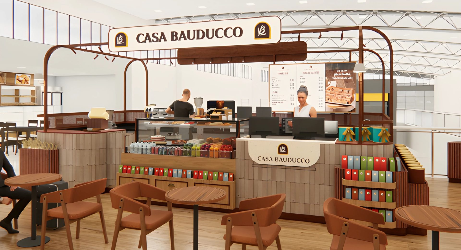 Casa Bauducco no Aeroporto de Vitória já chega com o rebranding da marca. Foto: Divulgação/Bauducco