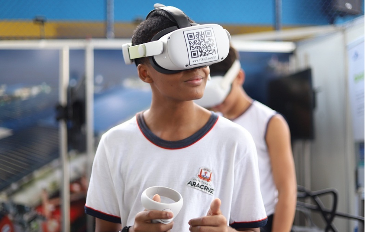 Participação de um estudante na 6º do InovaES. Foto: Redes Sociais Secti