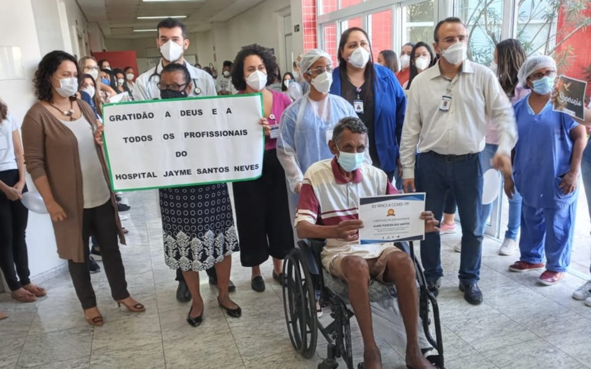 O Hospital Estadual Dr. Jayme Santos Neves foi referência para Covid-19. Foto: Divulgação/Sesa