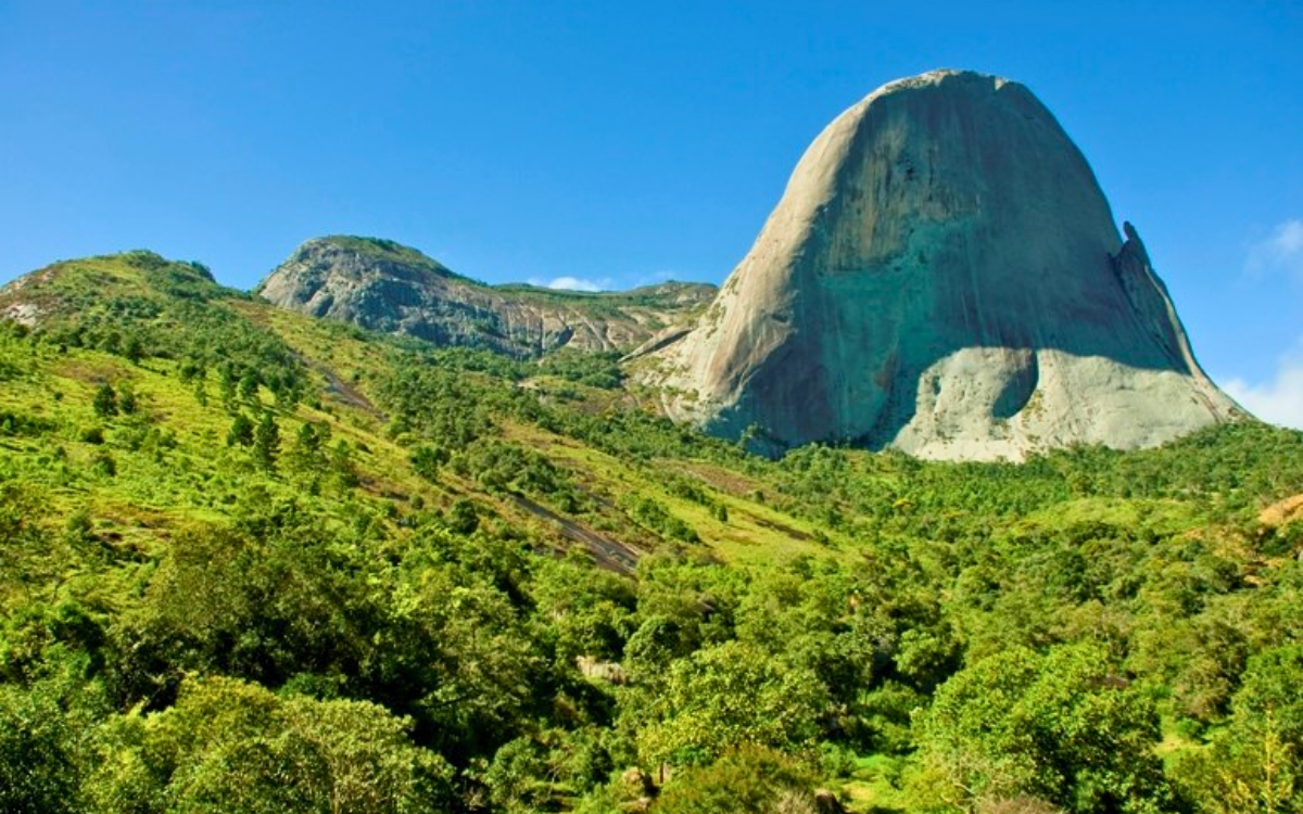 O monumento da Pedra Azul está localizado em Domingos Martins. Foto: Iema/Governo do Estado