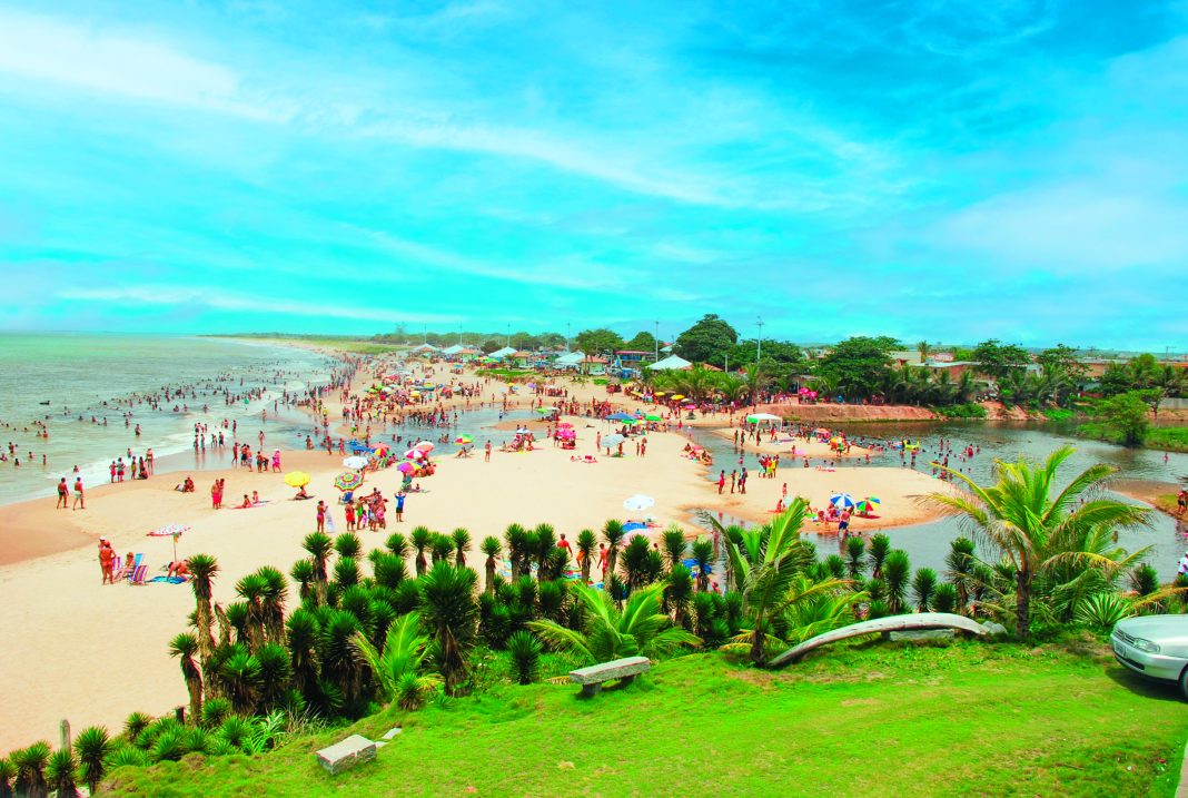 Praia de Maroba é uma das mais visitadas em Presidente Kennedy. Foto: Prefeitura de Presidente Kennedy/Divulgação
