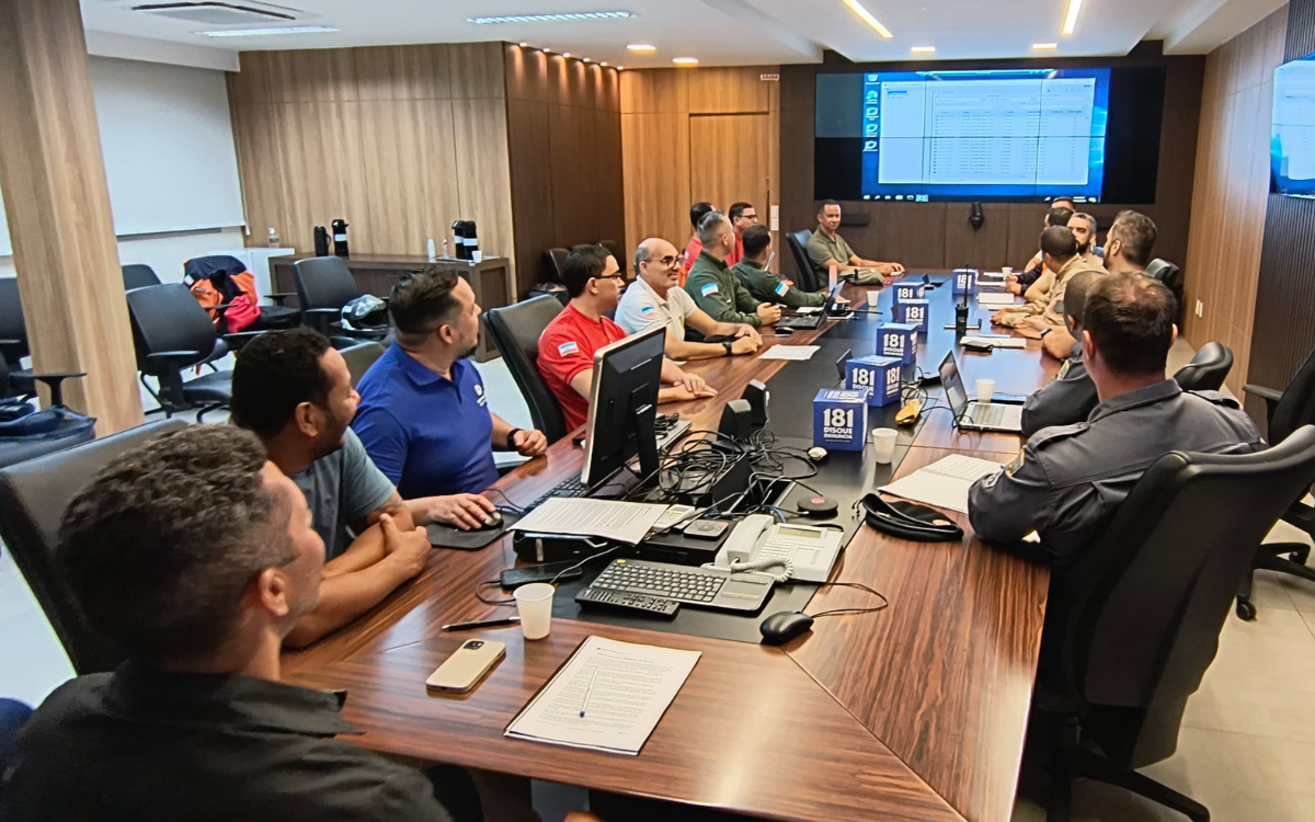 Agentes de segurança durante curso da SESP. Foto: SESP/Governo do Estado