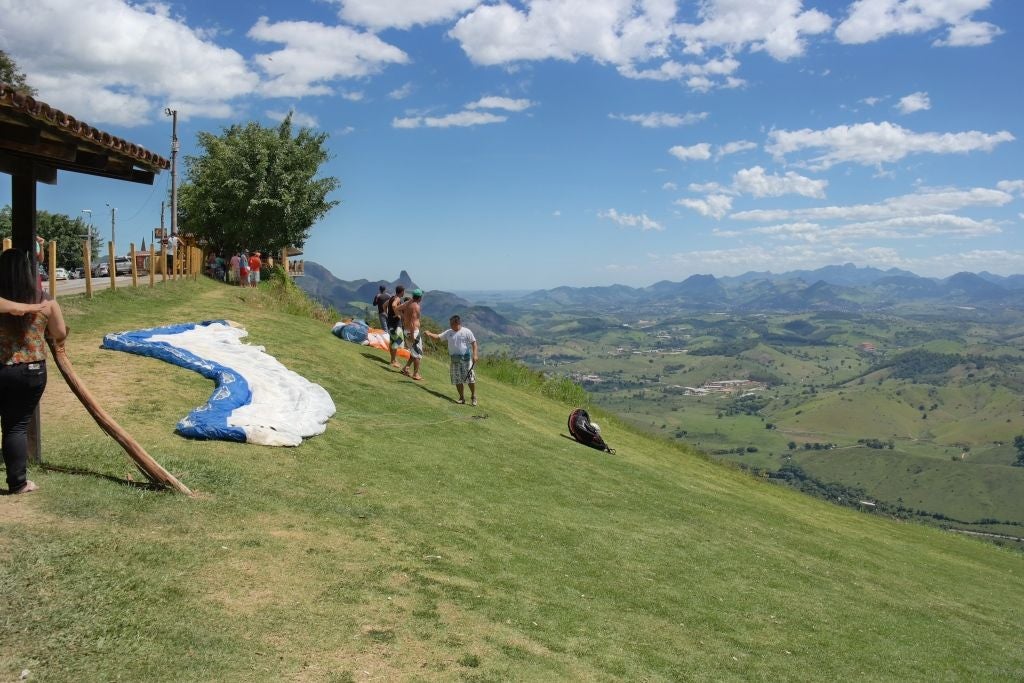O local é procurado por praticantes de parapente e asa-delta para voos. Foto: Prefeitura Municipal de Vargem Alta