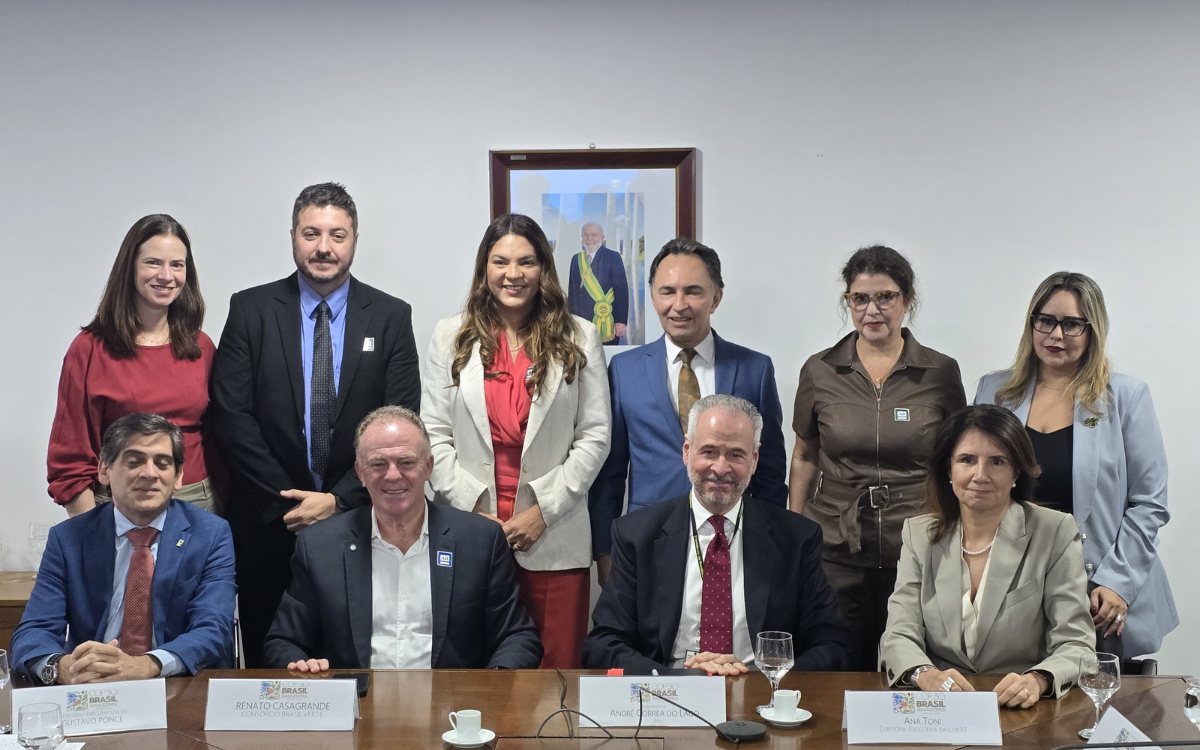 Governador Renato Casagrande na reunião preparatória para a COP 30. Foto: Governo do Estado
