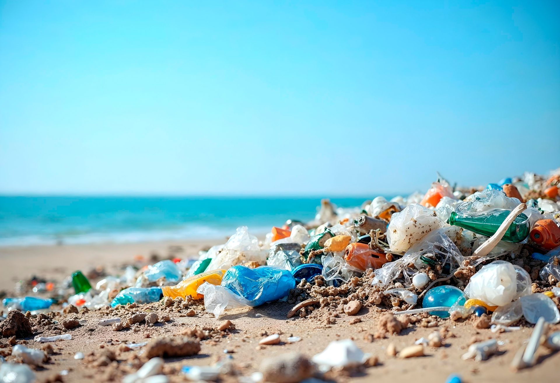 Lixo descartado nas praias é ingerido por peixes e frutos do mar. Foto: Freepik