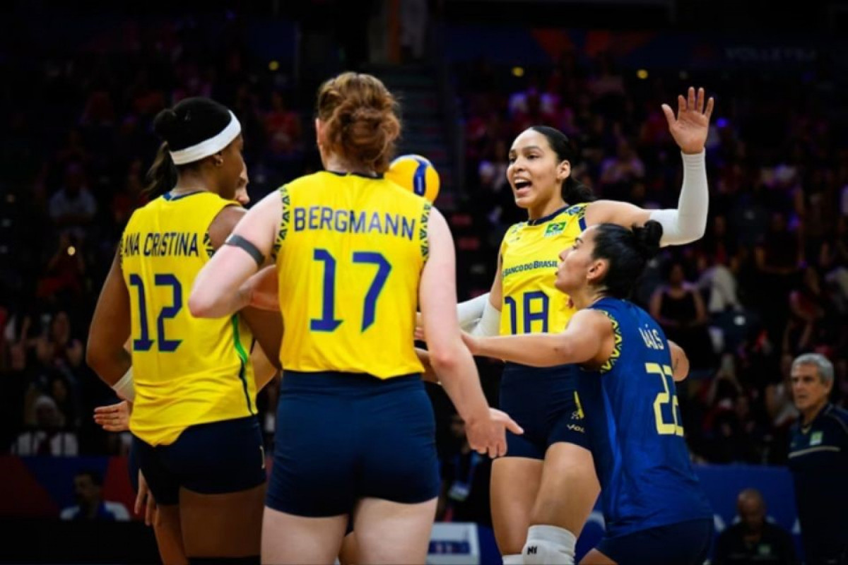 Brasileiras começam com vitória na competição (Divulgação / VNL)