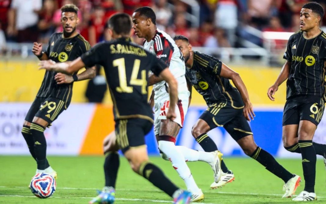 Flamengo empata com o Los Angeles FC, em 1 a 1, no Mundial de Clubes. Foto: Foto: Gilvan de Souza / CRF Foto: Gilvan de Souza / CRF
