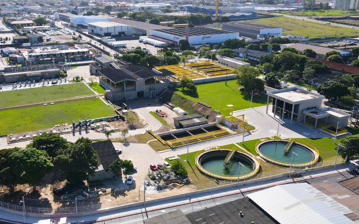 Estação de Tratamento de Água Engenheiro Mário Luiz Petrocchi, em Jardim Limoeiro, Serra. Foto: Fabricio Lima/ES Brasil