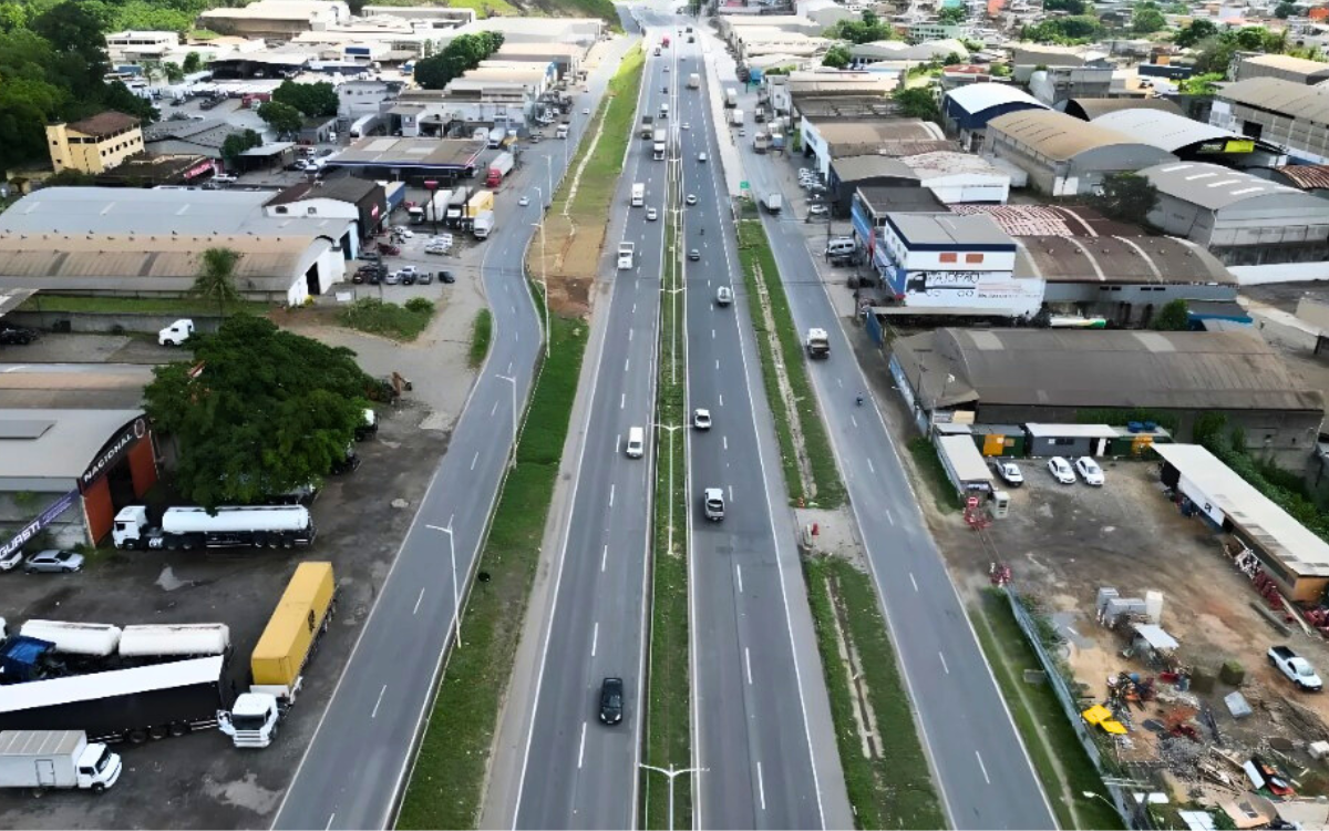 Trecho da BR-101 em Cariacica. Foto: EcoRodovias