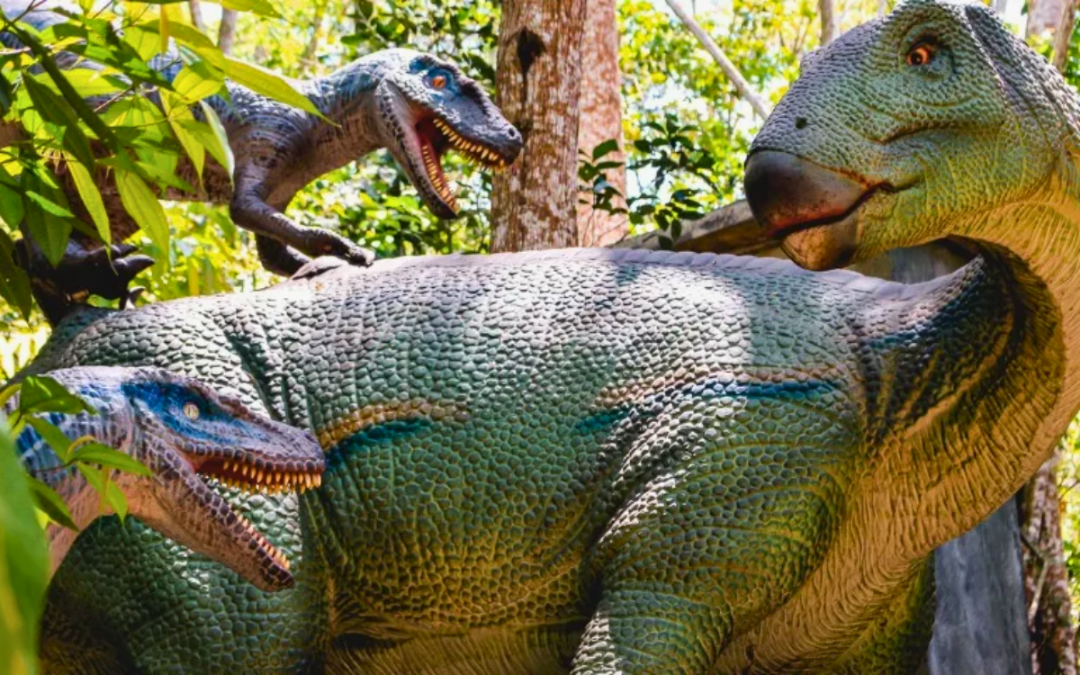 O parque com tema dinossauros será construído em Guarapari. Foto: Divulgação / Terra dos Dinos