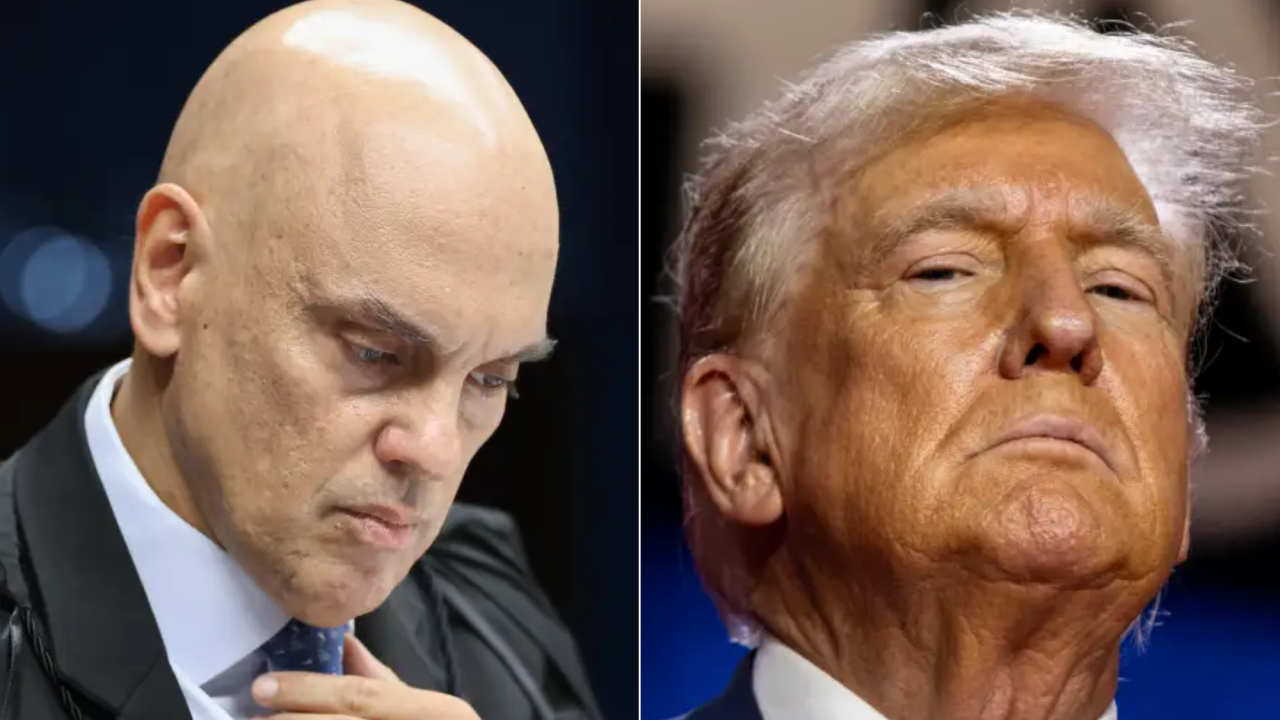 Trump Media e Rumble pedem e Justiça dos EUA expede nova citação contra Moraes Foto: Antonio Augusto/STF e Samuel Corum/Getty Images