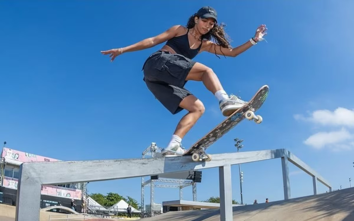 Brasileira é a atual líder do ranking mundial; à sua frente, ficaram as também representantes do País Pâmela Rosa e Duda Ribeiro Foto: Julio Detefon/STU