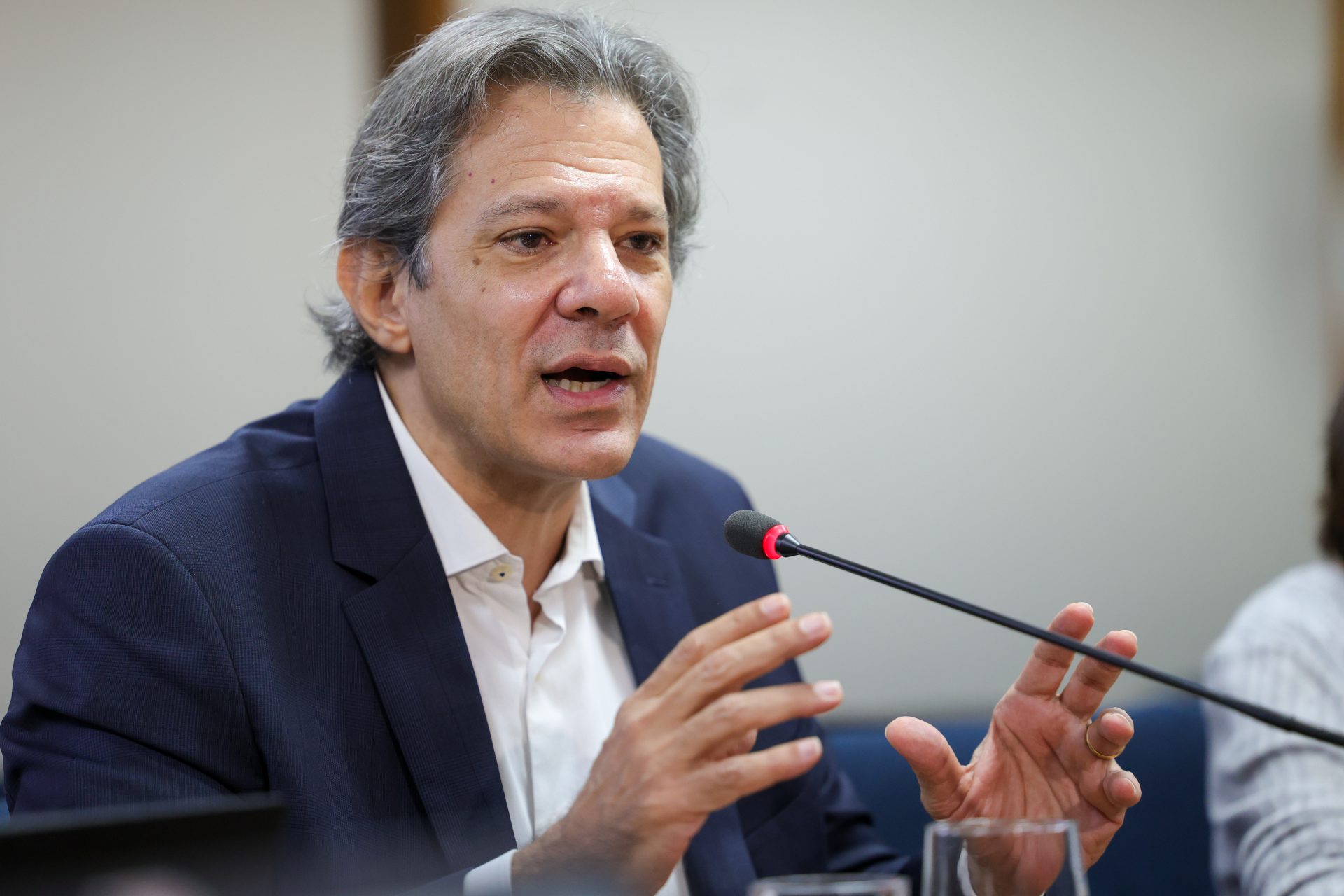 Ministro da Fazenda, Fernando Haddad, em café com jornalistas sobre sua saída - Foto: Fabio Rodrigues-Pozzebom/ Agência Brasil