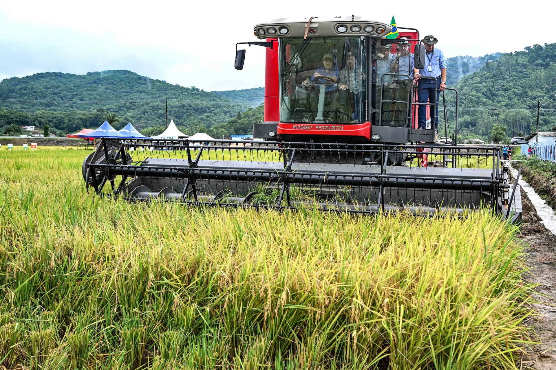 A Abiarroz se manifesta contra a tarifa de 50% imposto pelos EUA sobre exportações de arroz brasileiro, alertando para perda de US$ 25 milhões por ano e impacto nas exportações. Foto: Eduardo Valente/GOVSC - Fotos Públicas