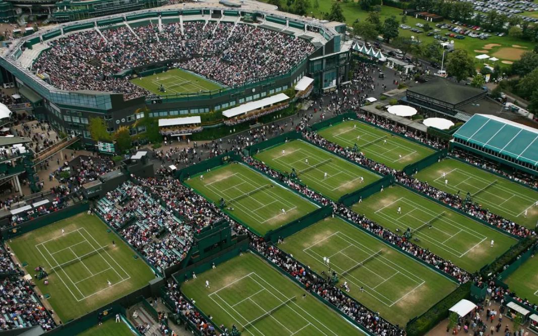 A quadra de grama de Wimbledon é a mais tradicional do tênis. Foto: Wimbledon