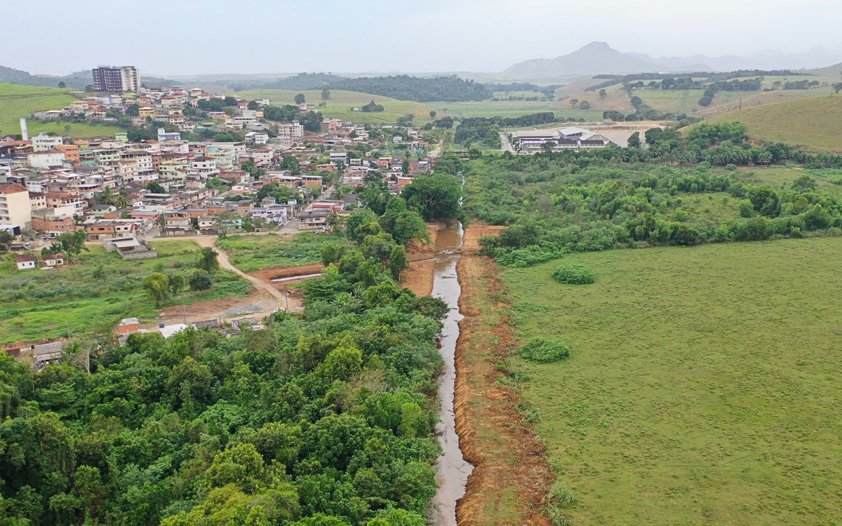 Rio Santo Agostinho, em Viana. Foto: Secom/Prefeitura de Viana