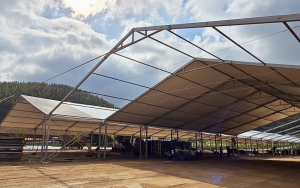 Estrutura onde acontecerá a RuralturES 2025. Foto: Divulgação