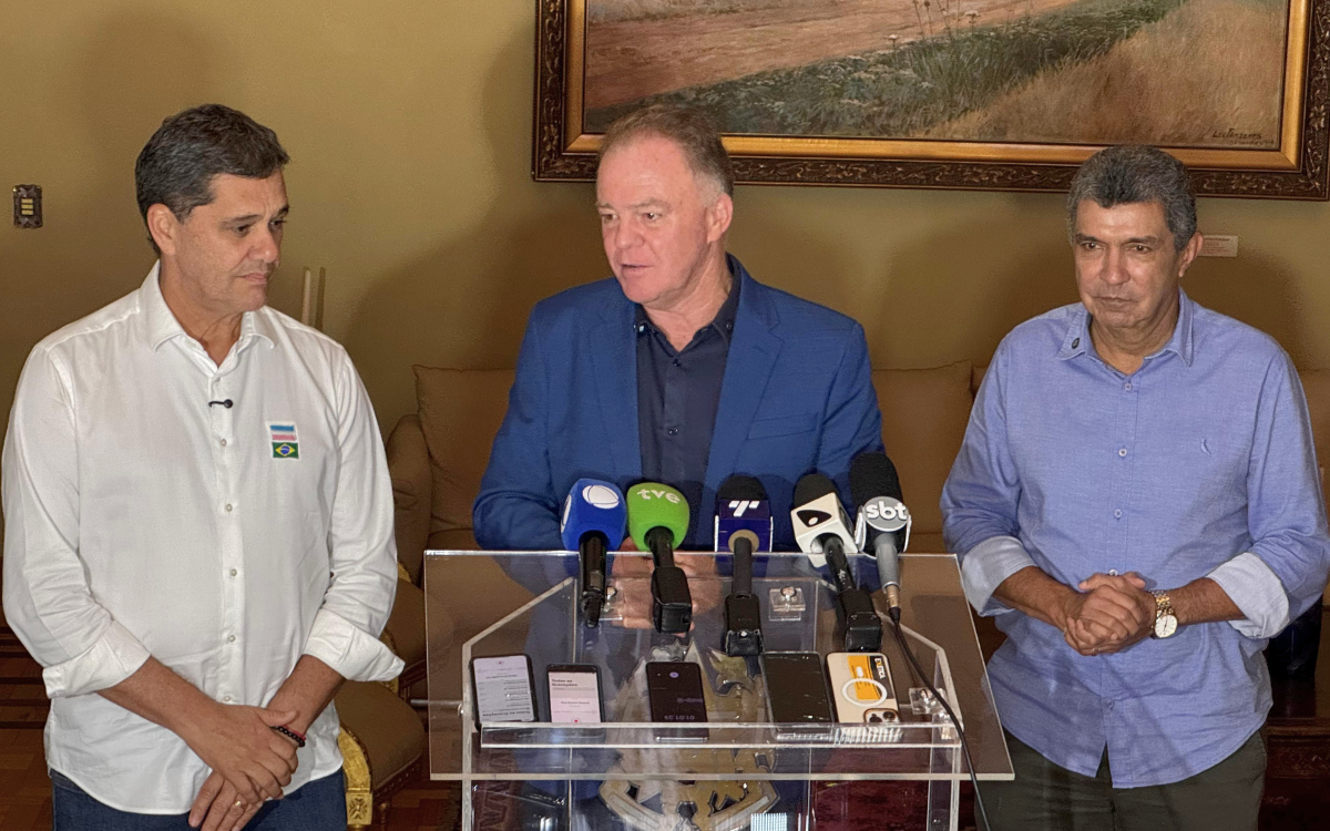 Renato Casagrande, governador do ES, fala sobre as tarifas dos EUA. Foto: Governo do ES