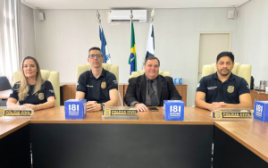 Equipe da Polícia Civil responsável pelo caso no Espírito Santo: Foto: PCES/Governo do ES